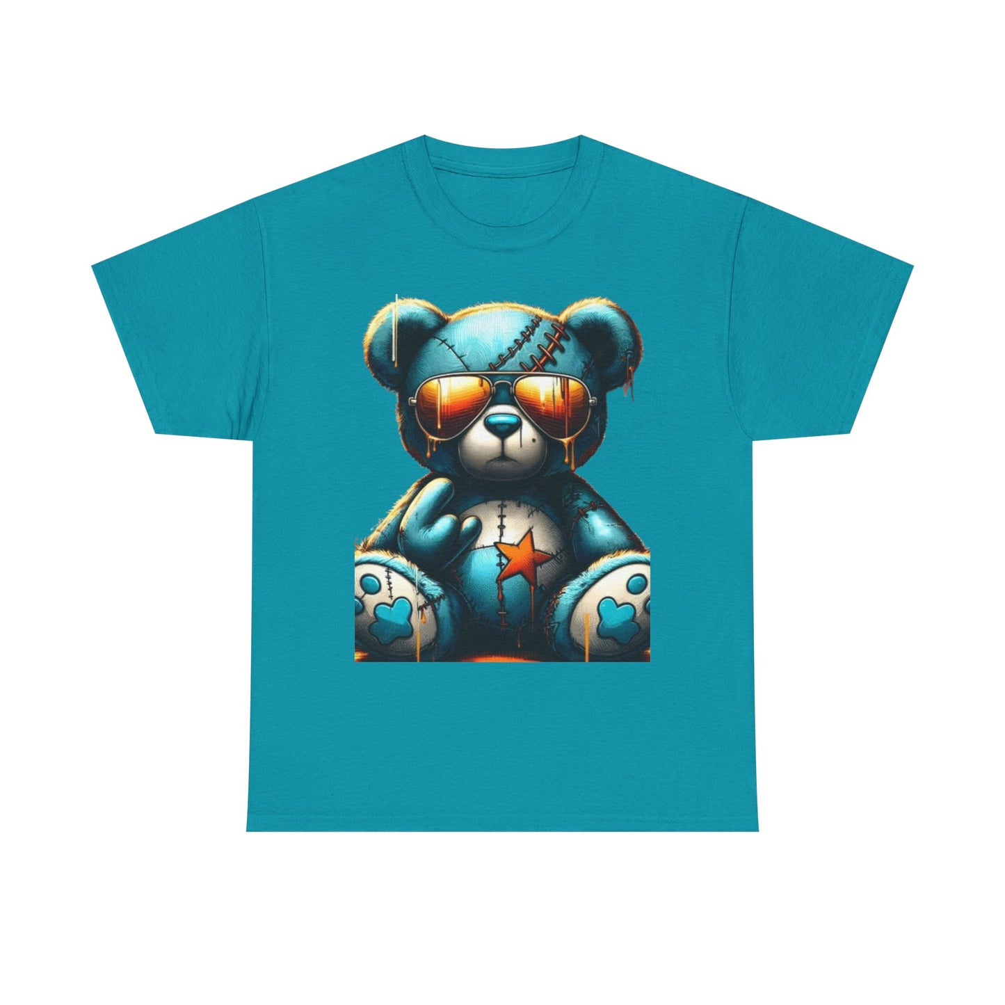 Cool Teddy Bear Cotton Graphic Tee