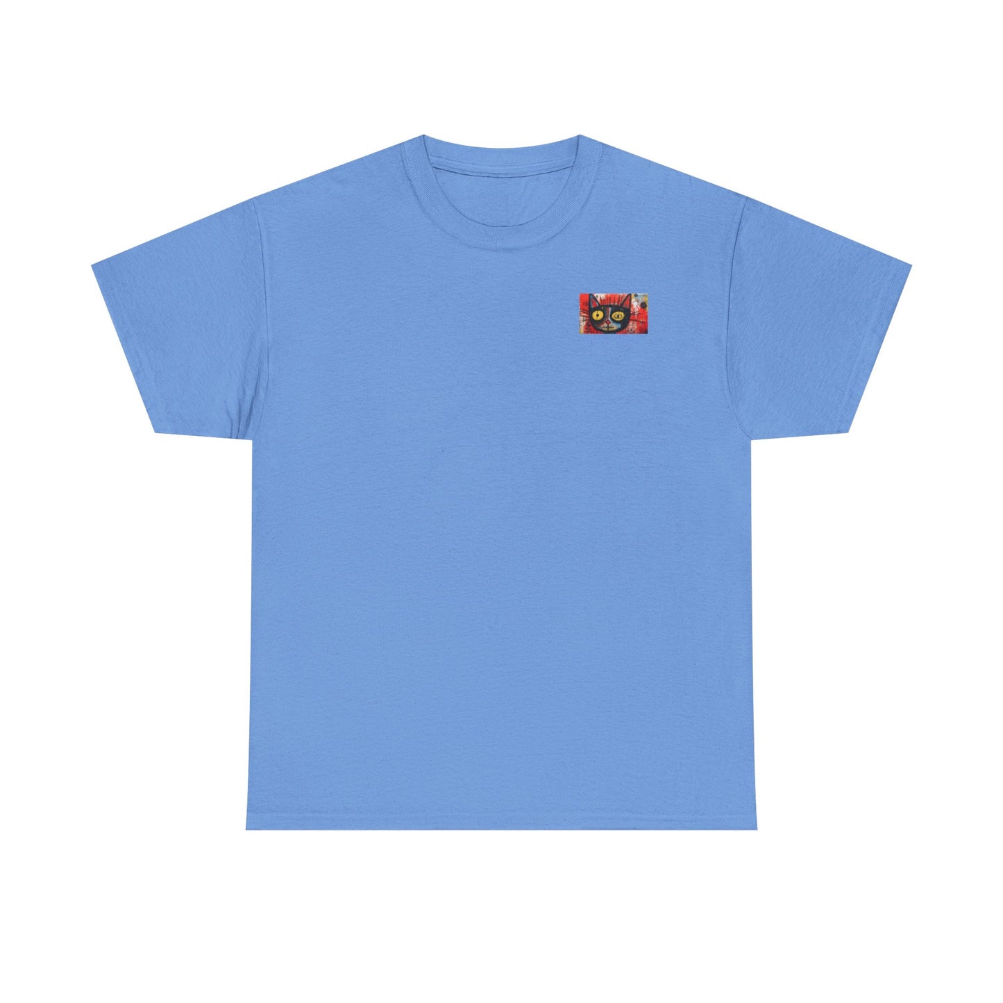 Vibrant Cat Art Cotton Tee