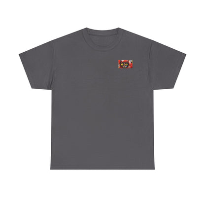 Vibrant Cat Art Cotton Tee