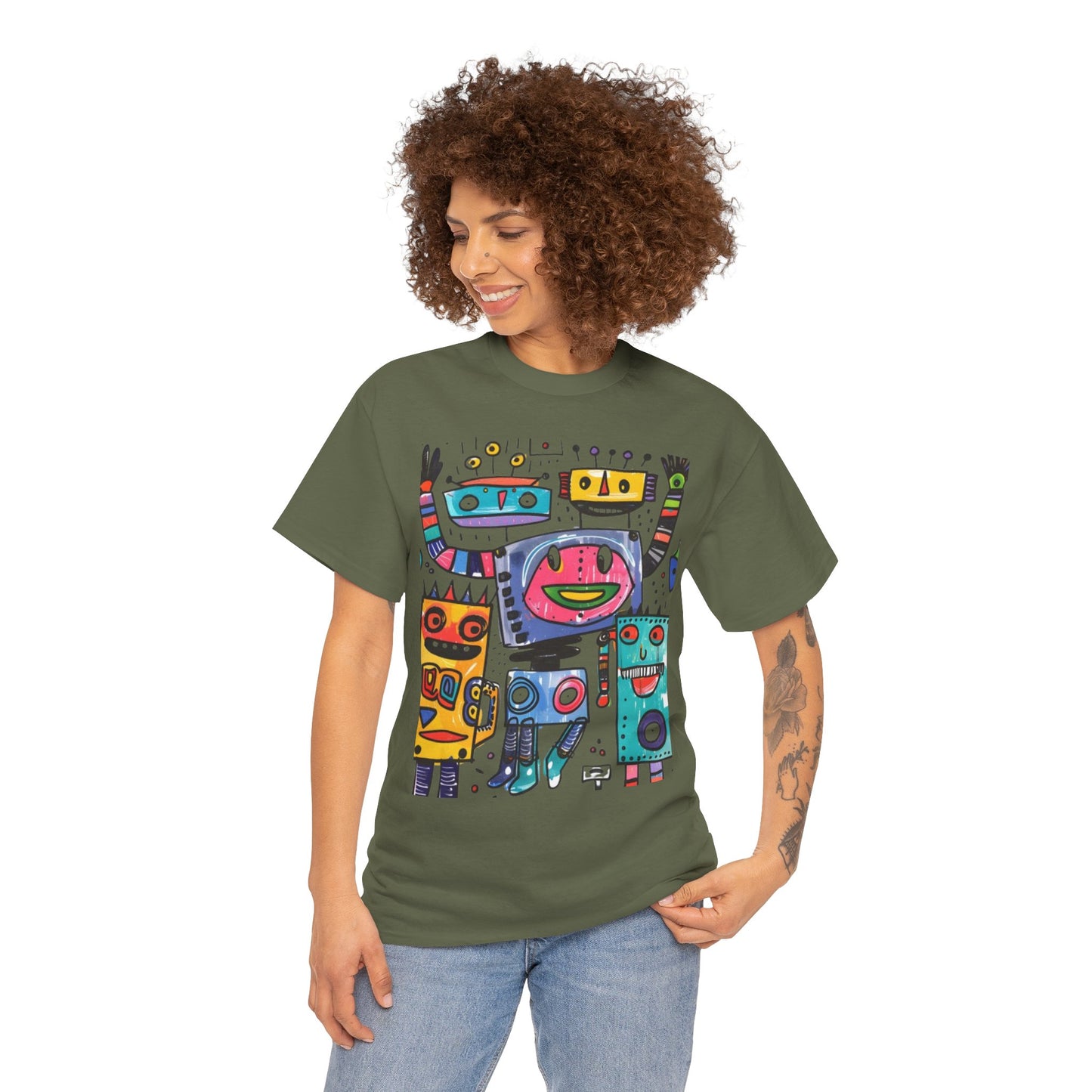 Colorful Graphic Cotton Tee