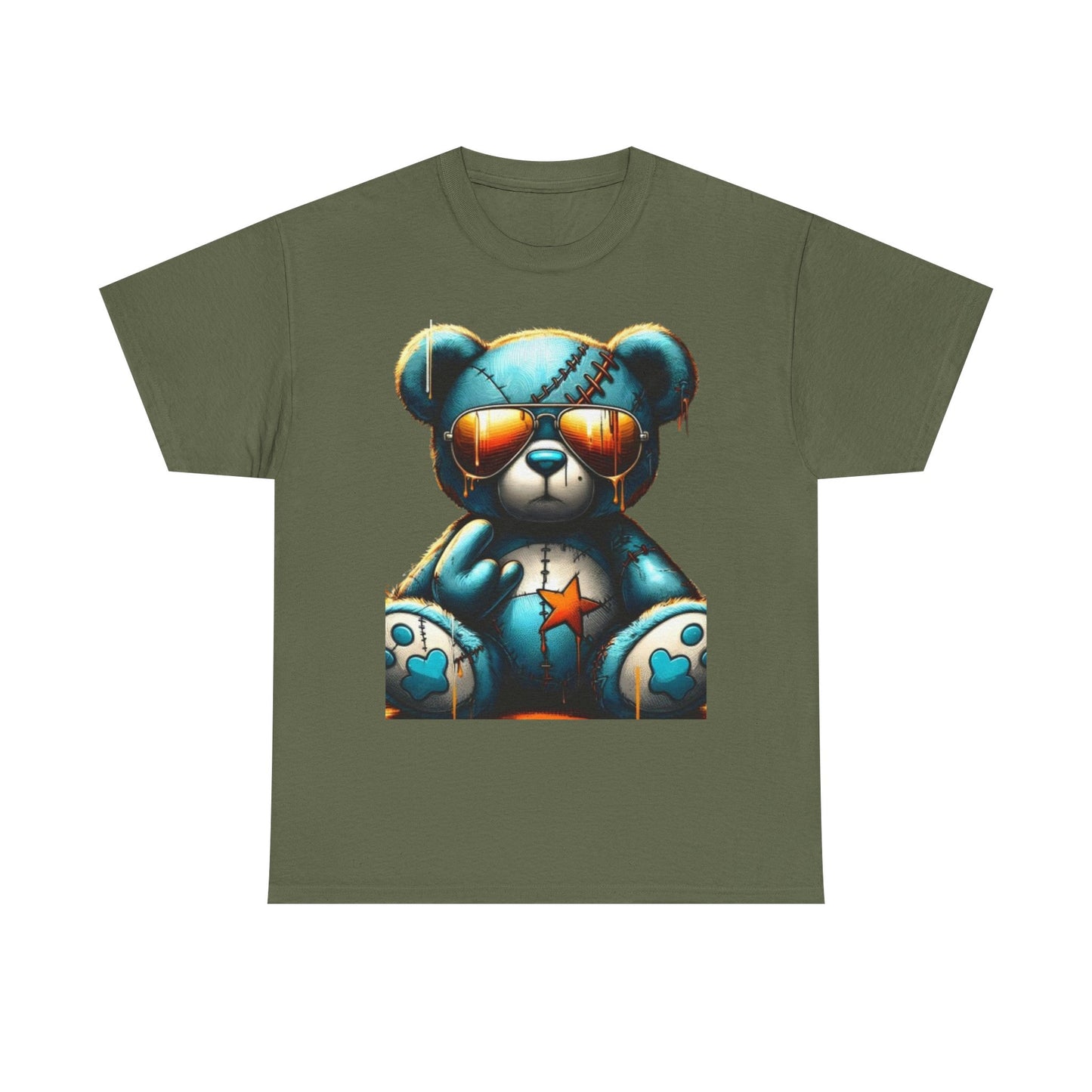 Cool Teddy Bear Cotton Graphic Tee