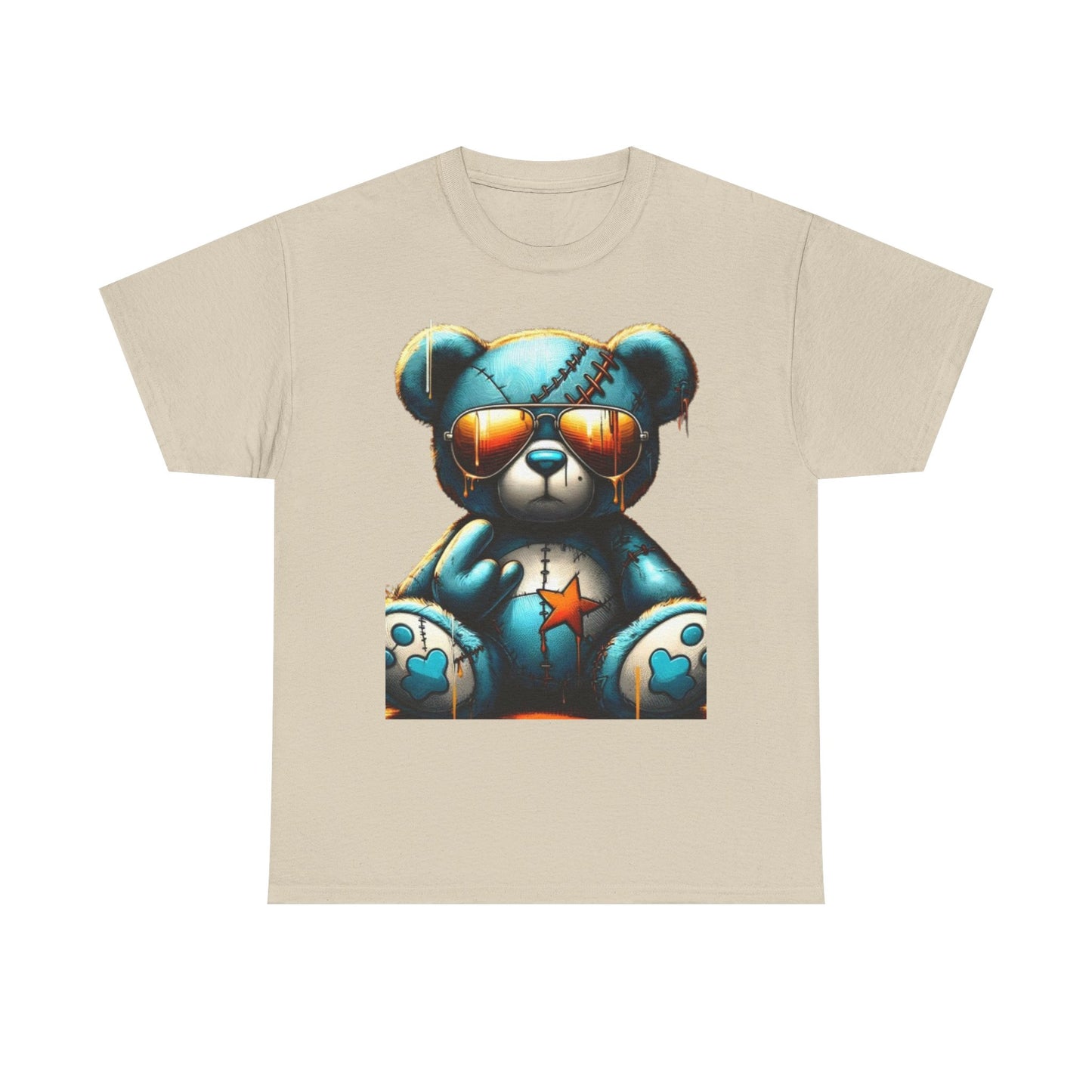 Cool Teddy Bear Cotton Graphic Tee