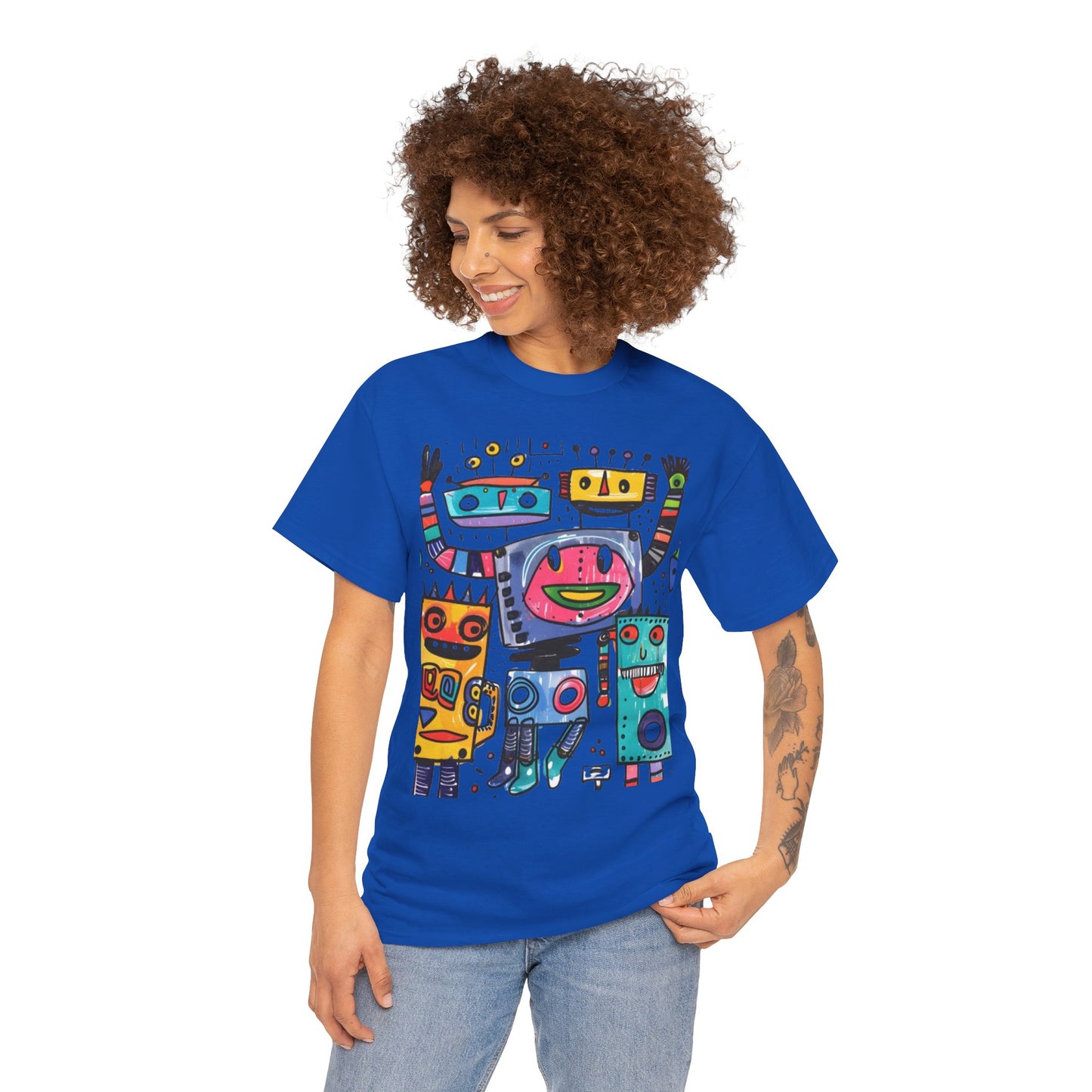 Colorful Graphic Cotton Tee