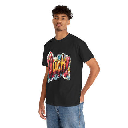 Vibrant Graphic Cotton Tee - 'Ouch!'