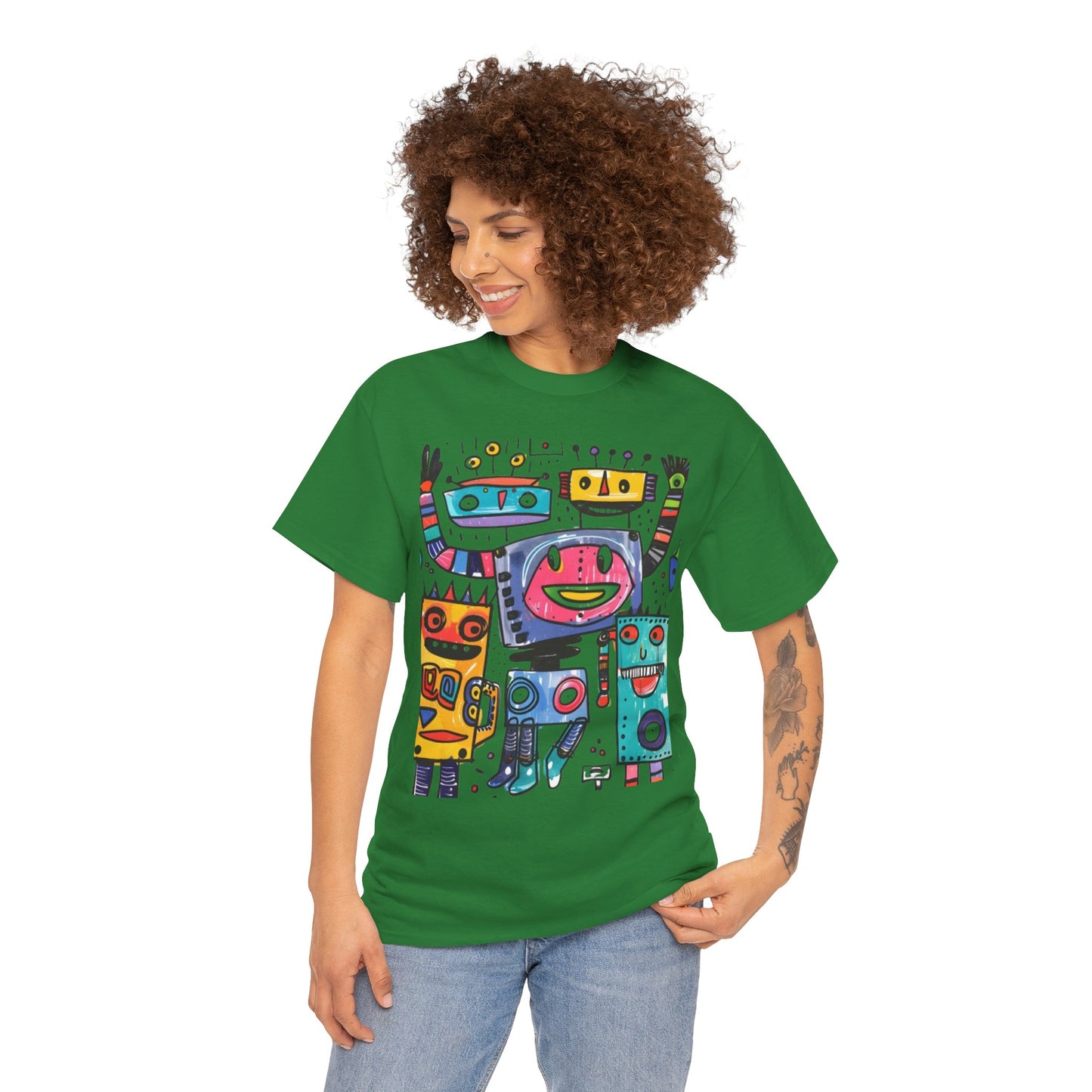 Colorful Graphic Cotton Tee