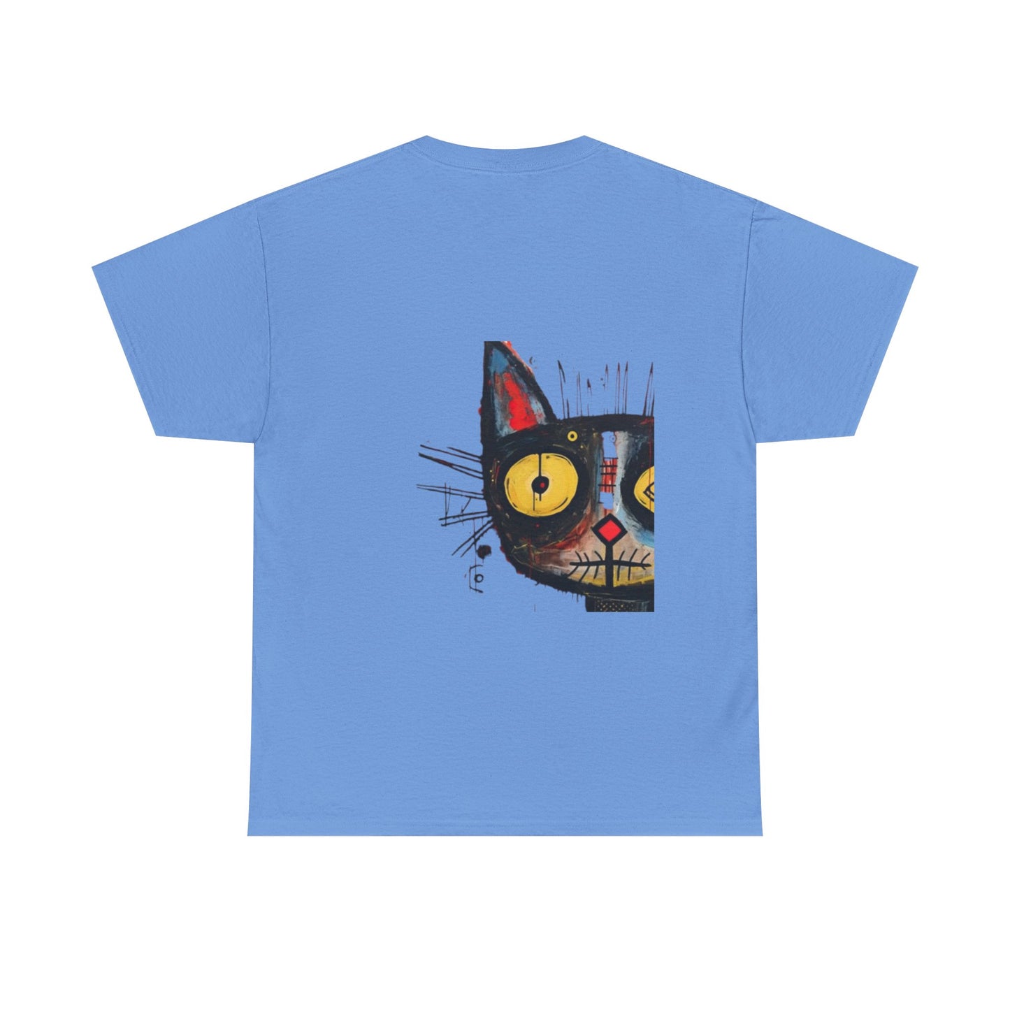 Vibrant Cat Art Cotton Tee